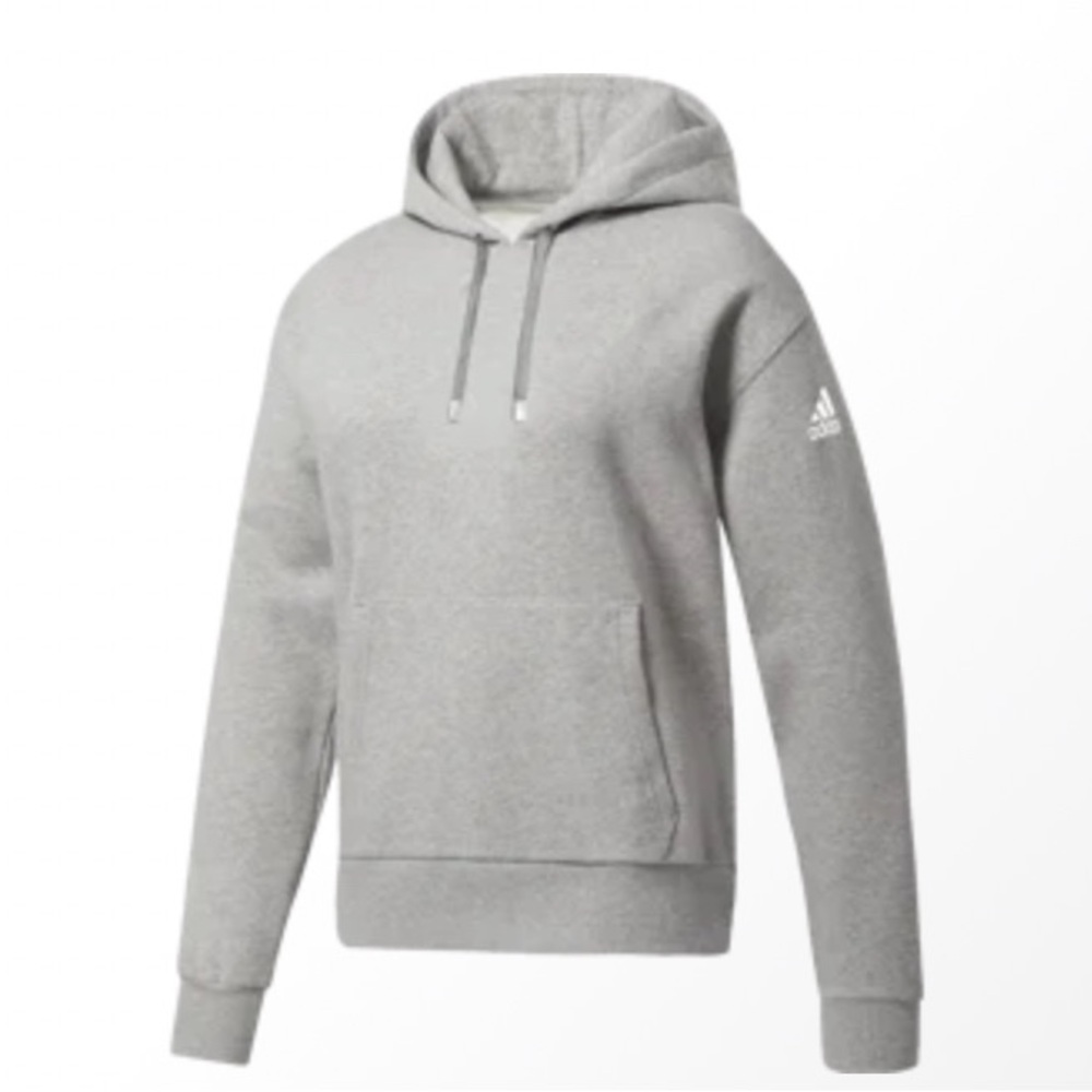 Adidas Gray Men's Hoodie XL NWT Adidas Logo Embroidered On Arm